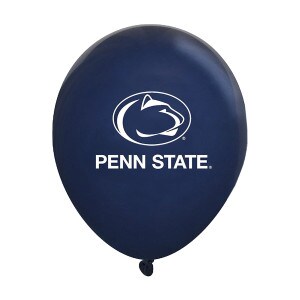 navy balloon with white Athletic Logo and Penn State